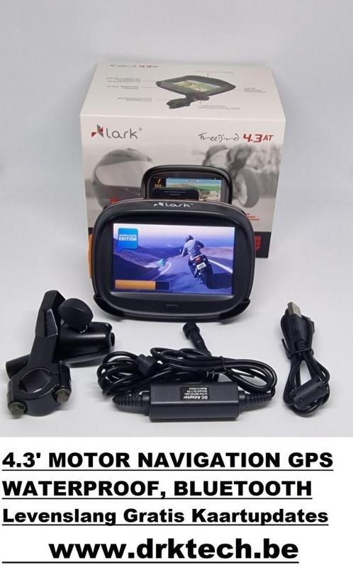4.3' MOTOR Navigatie GPS Waterproof Heel EU Map, BLUETOOTH,, Motoren, Accessoires | Navigatiesystemen, Nieuw, Ophalen of Verzenden