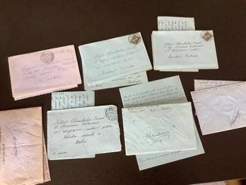 3 CHA  lettres Authentique chasseur ardennais ww2 beschikbaar voor biedingen