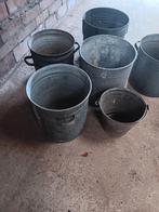 Lot prachtige zinken kuipen te koop, Tuin en Terras, Ophalen