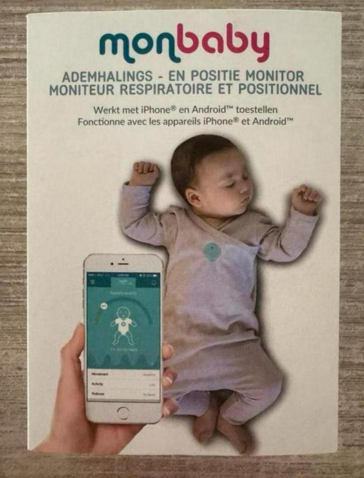 Mon Baby ademhaling- en positiemonitor, Kinderen en Baby's, Babyfoons, Zo goed als nieuw, Ophalen of Verzenden