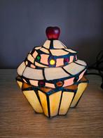Cupcake lamp, tiffany lamp stijl, glas in lood, Huis en Inrichting, Ophalen of Verzenden, Zo goed als nieuw, Glas, Tiffany