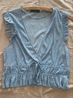 Blauw topje Bershka, Blauw, Maat 42/44 (L), Zo goed als nieuw, Zonder mouw
