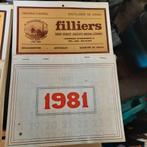 Kalenders van Filliers ( Deinze , stokerij ) ., Verzamelen, Ophalen of Verzenden, Zo goed als nieuw