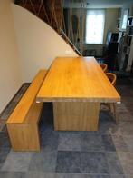 Table, banc et 2 chaises, Huis en Inrichting, Ophalen, Gebruikt, Minder dan 4 stoelen