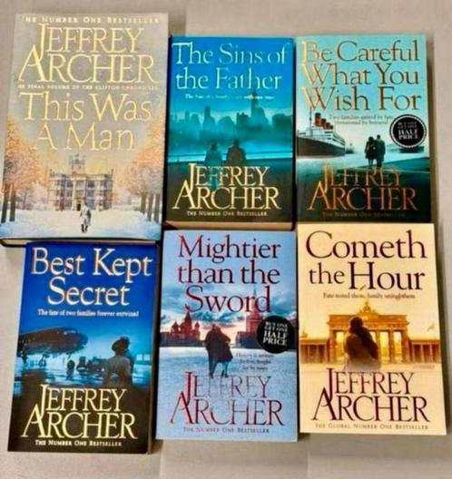Jeffrey Archer - 6 stuks boek boeken 1 hardcover Number one, Boeken, Thrillers, Zo goed als nieuw, Ophalen of Verzenden