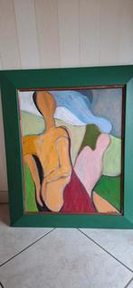 Schilderij samen met de kader  hoogte 77 cm breedte 65 cm, Enlèvement