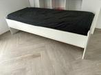 Eenpersoonsbed (90  200 cm) frame + boxspring + matras., Ophalen, 90 cm, Eenpersoons, Wit