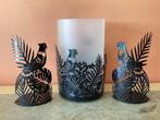 Partylite kaarshouderset, Huis en Inrichting, Woonaccessoires | Kandelaars en Kaarsen, Ophalen, Zo goed als nieuw, Overige materialen