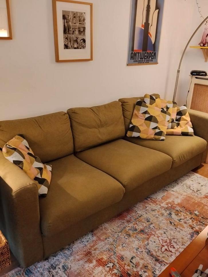 Comfortabele zetel Ikea Vimle 3 zitter, Huis en Inrichting, Zetels | Zetels, Gebruikt, Driepersoons, 200 tot 250 cm, 75 tot 100 cm