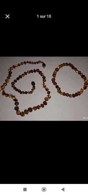Natuurlijke amberset uit Litouwen  beschikbaar voor biedingen