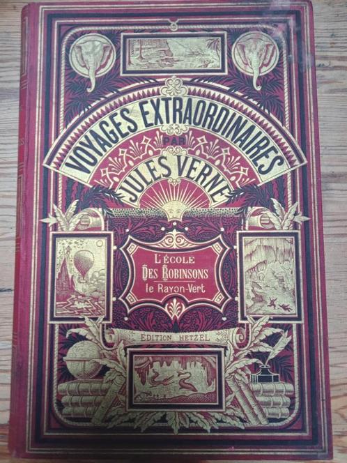 Jules Verne voyages extraordinaires, Antiek en Kunst, Antiek | Boeken en Manuscripten, Ophalen of Verzenden