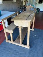 Vintage schoolbank, Ophalen, Gebruikt, Bureau