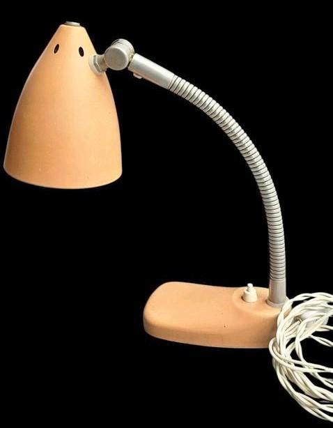 Vintage metalen bureaulamp, Huis en Inrichting, Lampen | Wandlampen, Zo goed als nieuw, Metaal, Ophalen of Verzenden