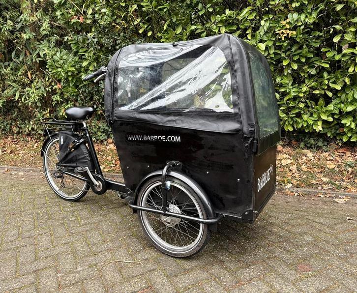 Babboe Big E elektrische bakfiets met goedkeuring, Fietsen en Brommers, Fietsen | Bakfietsen, Zo goed als nieuw, Huif, Ophalen