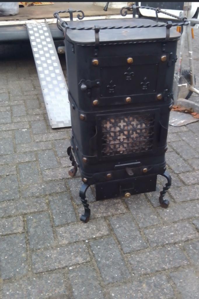 VINTAGE ALLESBRANDER, Huis en Inrichting, Kachels, Gebruikt, Vrijstaand, Allesbrander, Overige brandstoffen, Ophalen of Verzenden