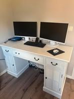 Wit bureau met lades en kastjes - 1 handvat kapot, Huis en Inrichting, Bureaus, Ophalen, Bureau