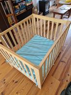 Parc bébé en bois, Kinderen en Baby's, Babyparken, Ophalen, Gebruikt, Rechthoekig, In hoogte verstelbaar
