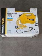 PowerPlus draagbare compressor, Doe-het-zelf en Bouw, Ophalen, 6 tot 10 bar, Zo goed als nieuw, Minder dan 200 liter/min