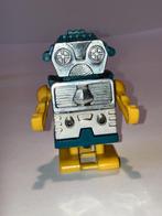 T.N HK wind up vintage kleine robot in groen, geel en chroom, Ophalen of Verzenden
