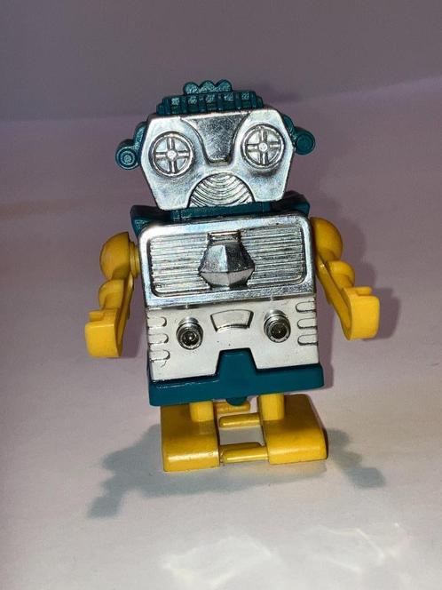 T.N HK wind up vintage kleine robot in groen, geel en chroom, Antiek en Kunst, Antiek | Speelgoed, Ophalen of Verzenden