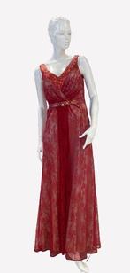 galajurk avondjurk rood met beige maat 34, 36 sale, Robe de gala, Enlèvement ou Envoi, Taille 36 (S), Neuf
