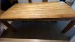Vol houten tafel teak 1m op 2m, Huis en Inrichting, Ophalen, Gebruikt, 100 tot 150 cm, 200 cm of meer