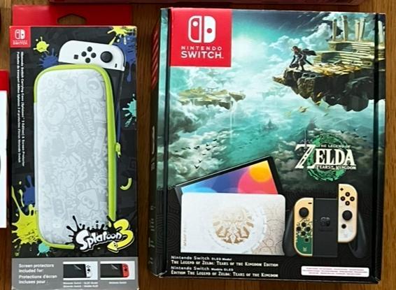 Nintendo Switch OLED Zelda Tok + games/accesories, Games en Spelcomputers, Spelcomputers | Nintendo Switch, Zo goed als nieuw