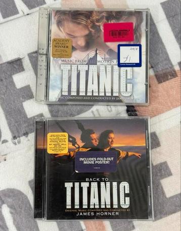 2X Titanic muziek cd cds filmmuziek + POSTER music motion beschikbaar voor biedingen