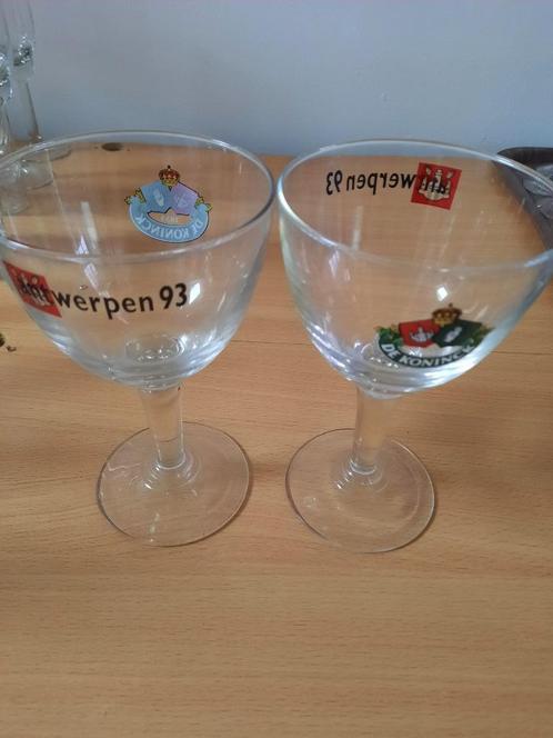 Souveniers Antwerpen 93 (bierglazen en wijn), Verzamelen, Overige Verzamelen, Zo goed als nieuw, Ophalen of Verzenden