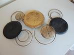 wanddecoratie cirkels zwart/goud, Enlèvement, Comme neuf
