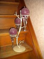 Decoratie : staander met bollige kaarsen, Ophalen