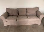 Taupe kleur 3 en 2 zits bank, Huis en Inrichting, Zetels | Zetels, Ophalen, Overige materialen, Gebruikt, Overige maten
