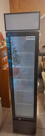Gekoelde vitrine - glazen deur - op wielen, Elektronische apparatuur, Koelkasten en IJskasten, Ophalen, Gebruikt, Zonder vriesvak