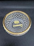 Petit pot en cristal d’Italie – Bordure dorée à l’or fin, Enlèvement ou Envoi