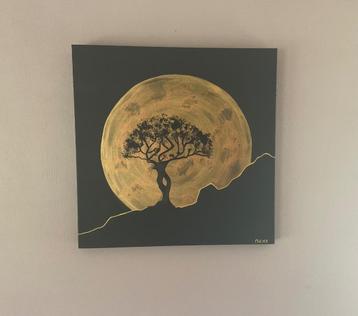 Schilderij acryl op canvas ‘ samen één ‘ 