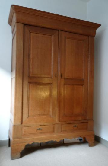 Vintage kleerkast, Huis en Inrichting, Kasten | Kleerkasten, Ophalen, Gebruikt, Rustiek, Met hangruimte