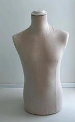 Gestoffeerde mannenbuste in beige linnen., Hobby en Vrije tijd, Naaien en Fournituren, Ophalen, Zo goed als nieuw