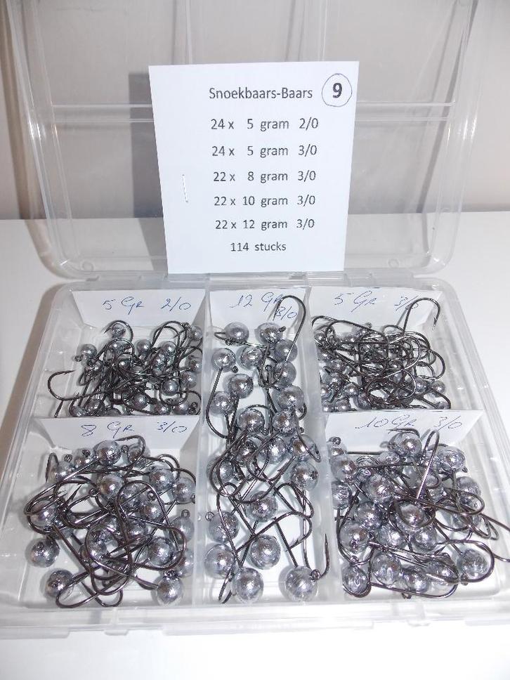 Boîtes, têtes en plomb, sandre, perche, Sports nautiques & Bateaux, Pêche à la ligne | Poissons prédateurs, Ensemble complet, Enlèvement ou Envoi