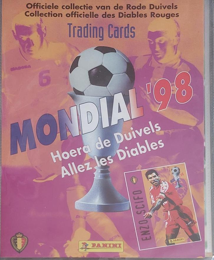 Panini - Officiële collectie Rode Duivels - Mondial '98, Verzamelen, Sportartikelen en Voetbal, Gebruikt, Spelerskaart, Ophalen of Verzenden