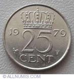 25 cents Gulden Pays-Bas, Timbres & Monnaies, Envoi