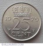 25 cent Gulden Nederland, Postzegels en Munten, Munten | Nederland, Verzenden