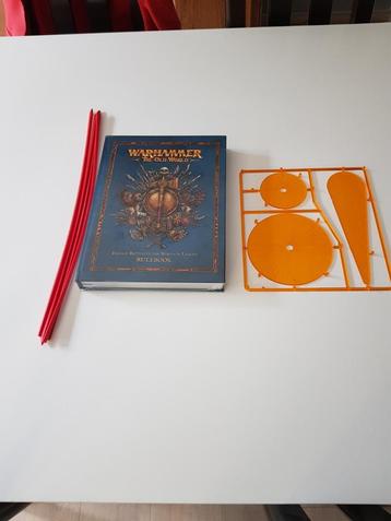 Warhammer The old world, rulebook, templates en 4 meetlatten beschikbaar voor biedingen