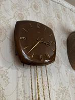 Hermle wandklok uit de jaren ´60 hout look, Antiek en Kunst, Antiek | Klokken, Ophalen