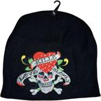 Skull muts love glitter one size, Verzenden, Nieuw, Muts