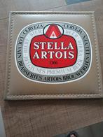 Stella Artois reclame (met zegel 1977), Collections, Marques de bière, Panneau, Plaque ou Plaquette publicitaire, Comme neuf, Stella Artois