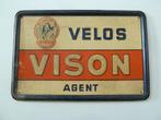 reclamebord velo's VISION oldtimer antieke fiets no emaille, Ophalen of Verzenden, Reclamebord