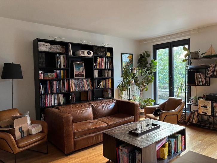 2 fauteuils, Maison & Meubles, Fauteuils, Comme neuf, Cuir, 50 à 75 cm, 75 à 100 cm, Enlèvement