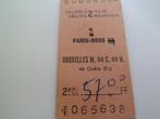 Treinticket 2x beide 02-08-1976 Bruxelles M. van 57FF - 104F, Ophalen of Verzenden, Gebruikt, Trein, Kaart of Prent