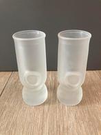 Set 2 borrelglaasjes mat glas voor diepvries, Ophalen of Verzenden, Zo goed als nieuw