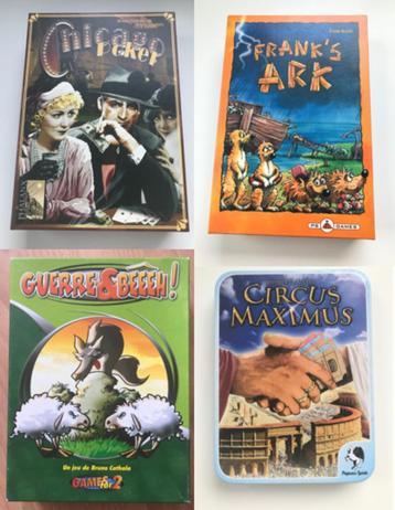 4 Gezelsschapsspellen beschikbaar voor biedingen